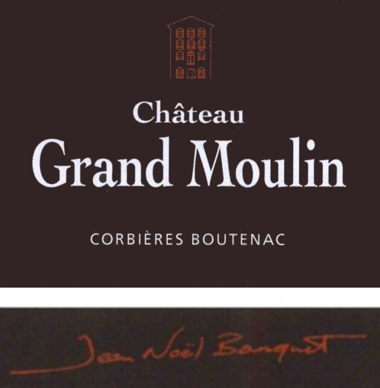 Chateau du Grand Moulin Corbieres Boutenac 2012 Front Label