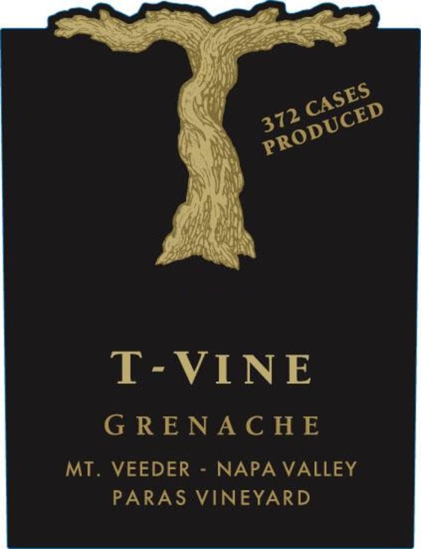 T-Vine Cellars Paras Vineyard Grenache 2010 Front Label