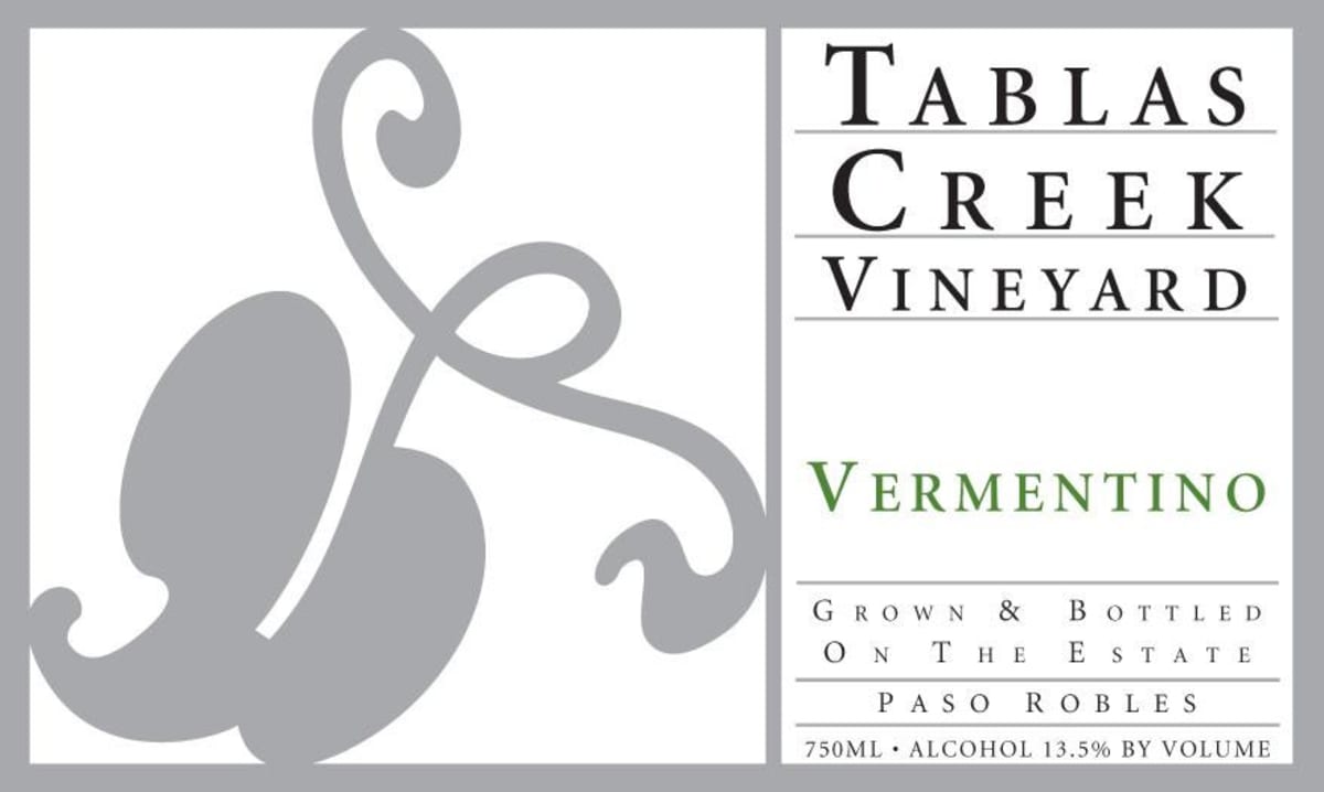 Tablas Creek Vermentino 2012 Front Label