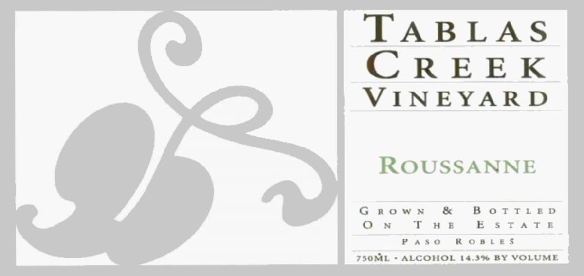Tablas Creek Roussanne 2006 Front Label
