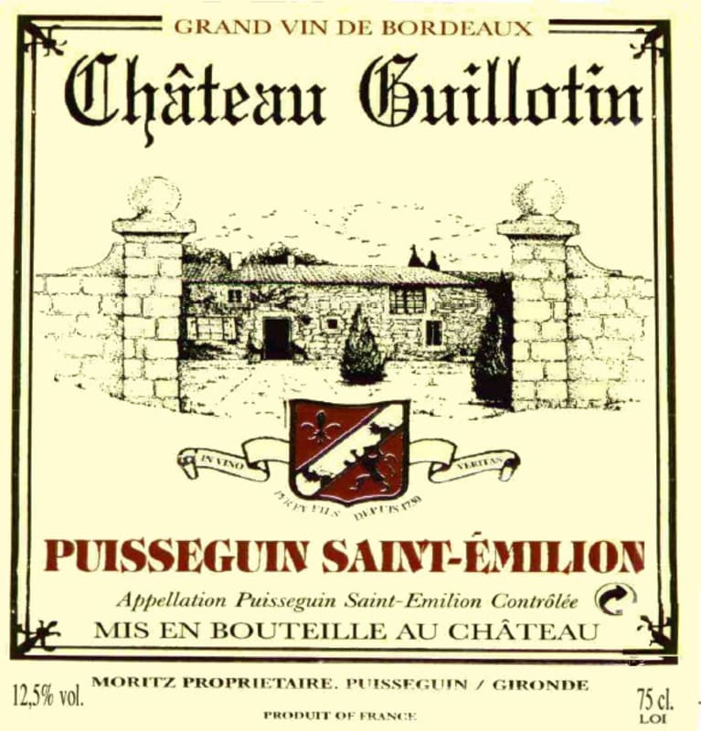 Chateau Guillotin 2004 Front Label