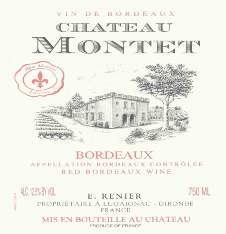 Chateau Haut Guillebot Chateau Montet Rouge 2008 Front Label