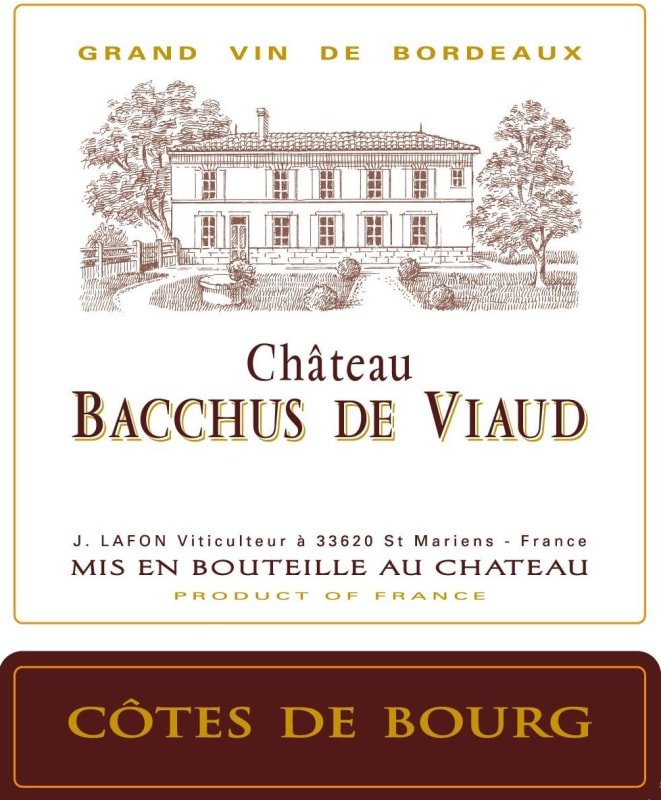 Chateau Haut Terrier Cotes de Bourg Bacchus de Viaud 2011 Front Label