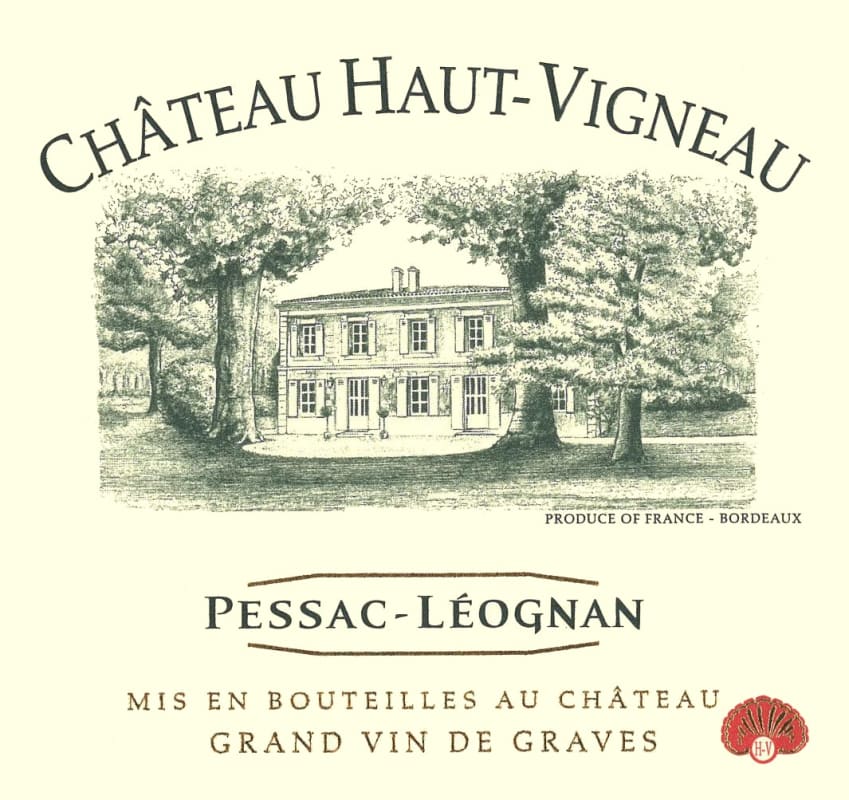 Chateau Haut Vigneau Pessac-Leognan 2011 Front Label