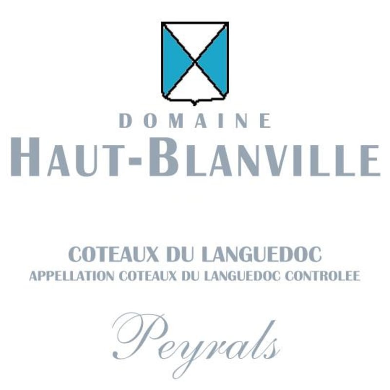Chateau Haut-Blanville Coteaux du Languedoc Peyrals 2012 Front Label
