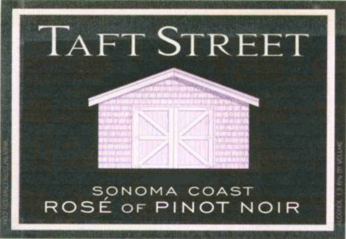 Taft Street Rose 2011 Front Label