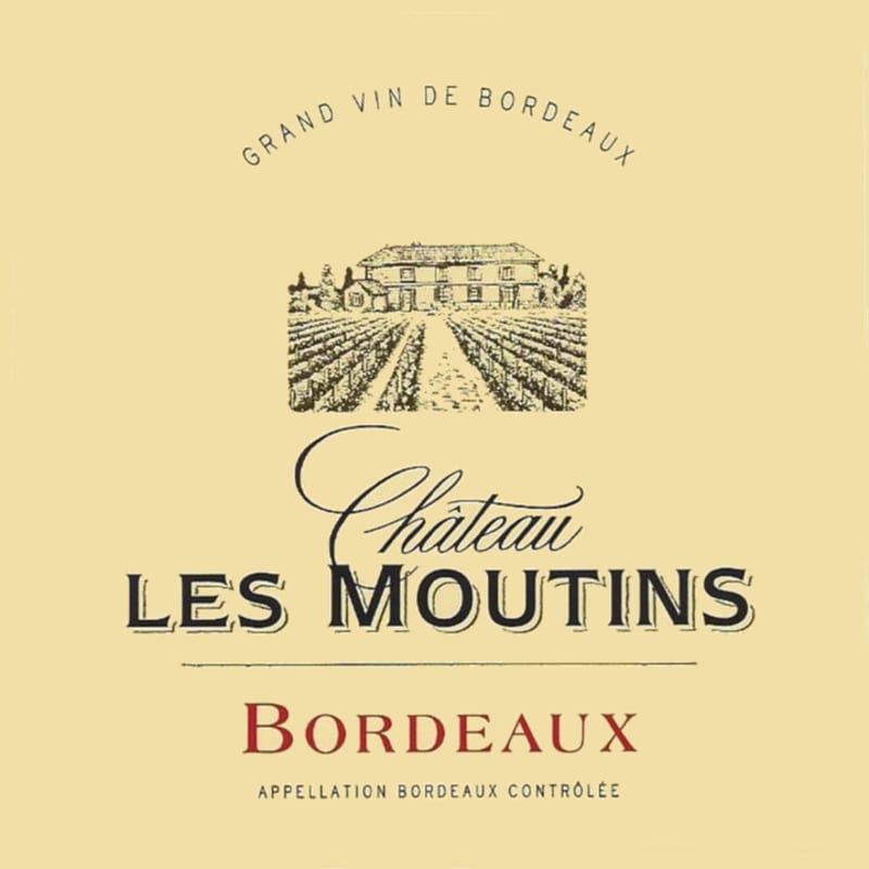 Chateau Haut-Pougnan Bordeaux Chateau Les Moutins 2011 Front Label
