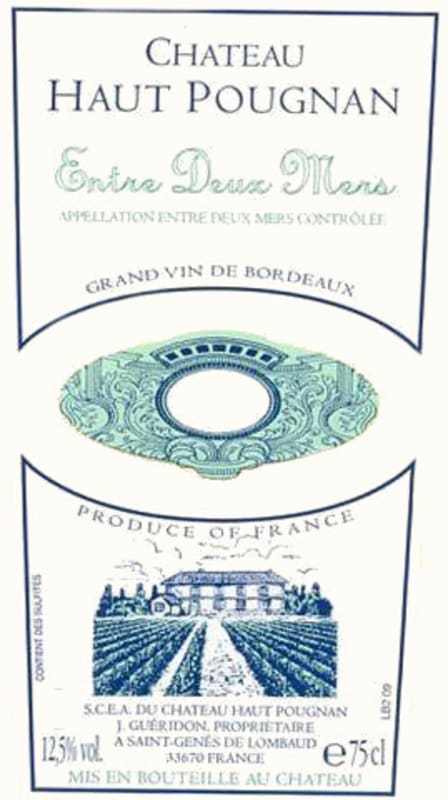 Chateau Haut-Pougnan Entre deux Mers 2010 Front Label