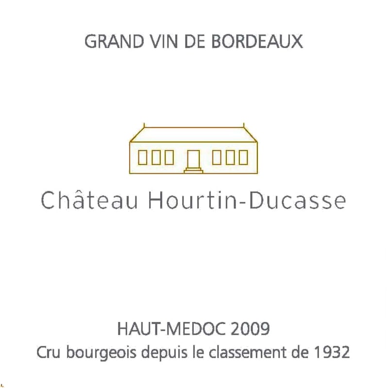 Chateau Hourtin-Ducasse Haut-Medoc 2009 Front Label