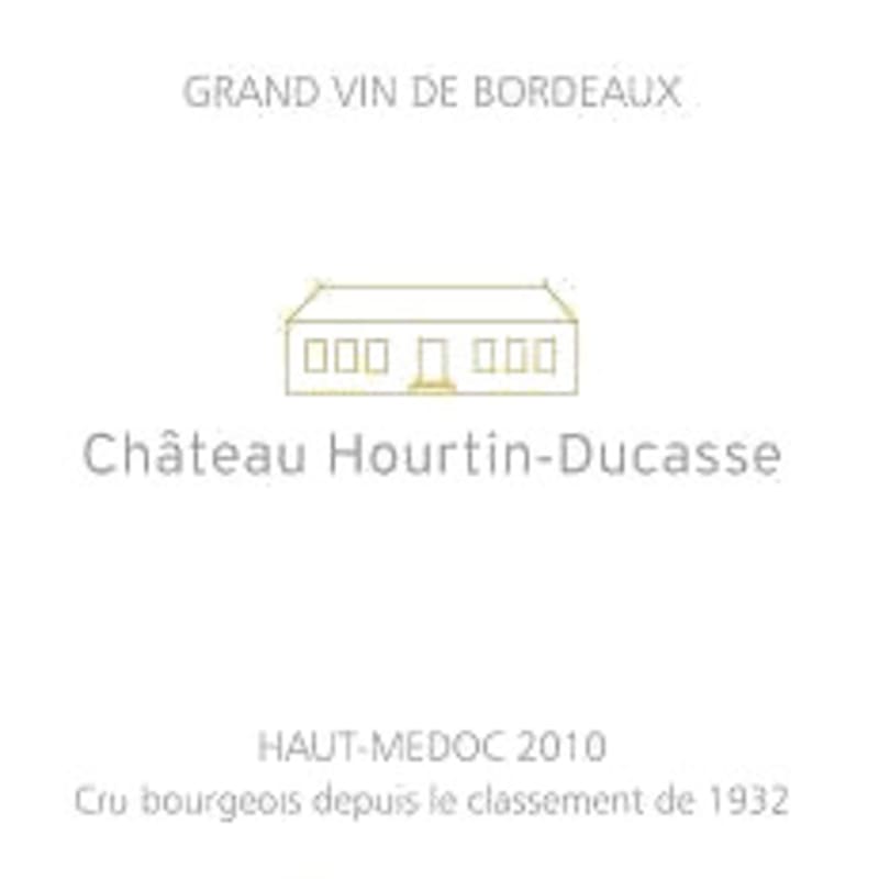 Chateau Hourtin-Ducasse Haut-Medoc 2010 Front Label