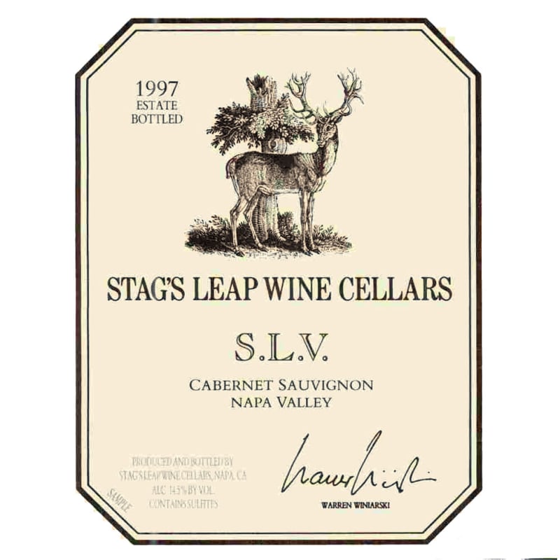 Stag's Leap Wine Cellars S.L.V. Cabernet Sauvignon 1997 Front Label