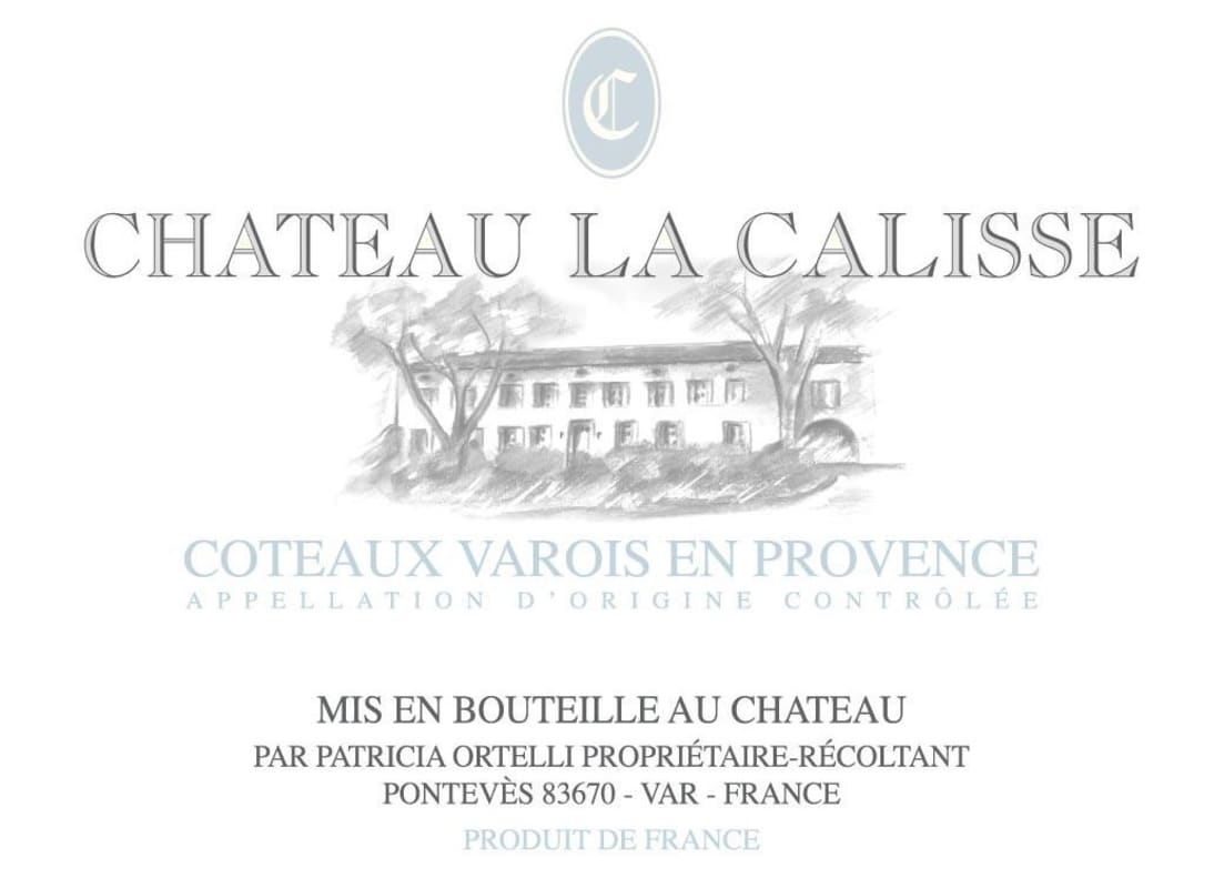 Chateau La Calisse Rouge 2012 Front Label