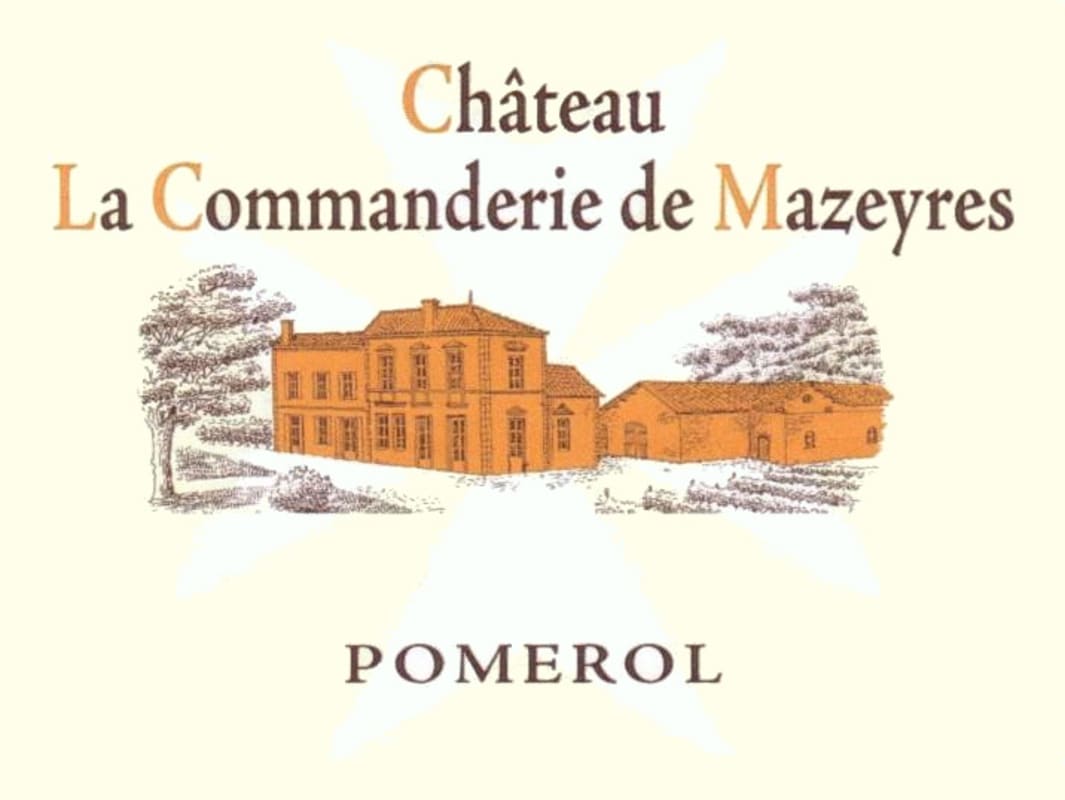Chateau La Commanderie de Mazeyres Pomerol 2008 Front Label
