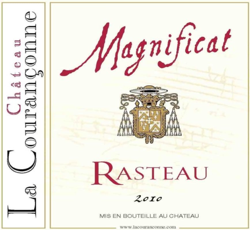Chateau La Couranconne Rasteau Cuvee Magnificat 2010 Front Label