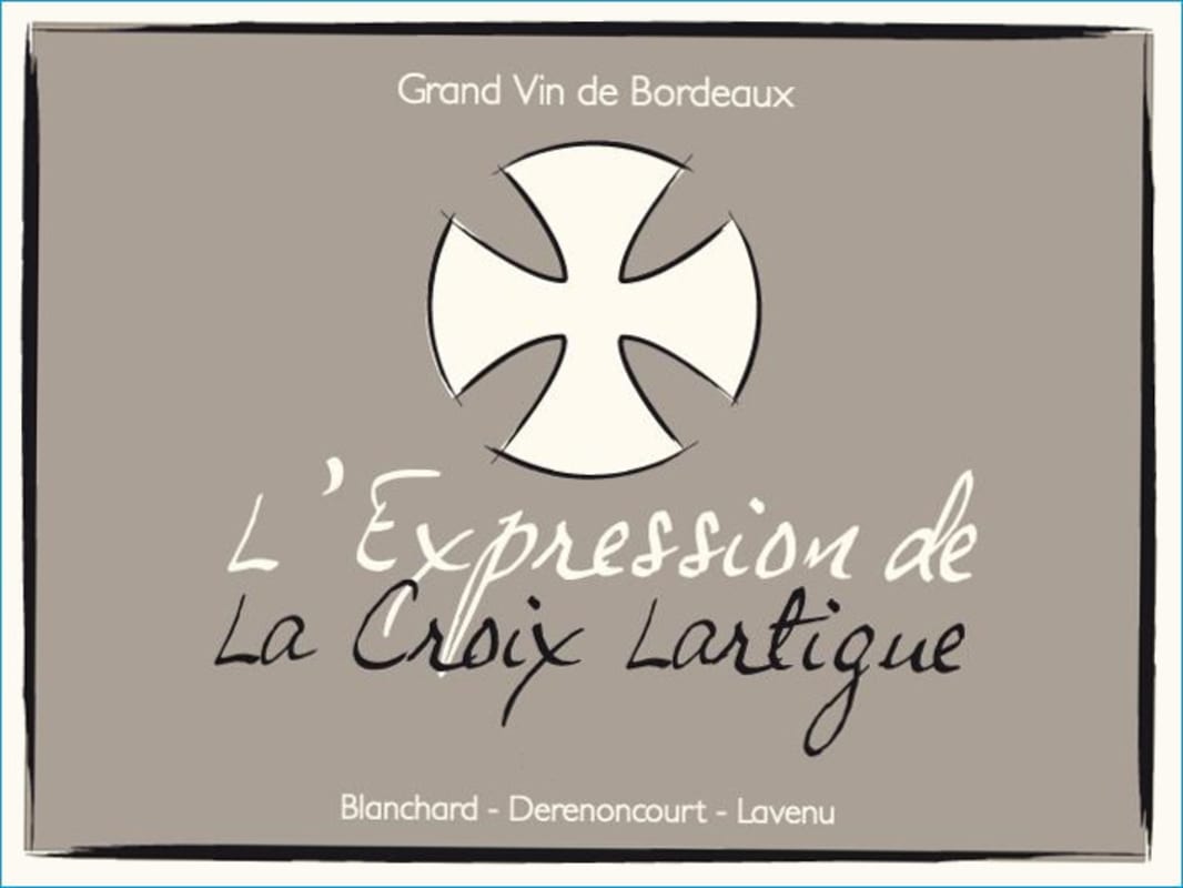 Chateau La Croix Lartigue Bordeaux 2010 Front Label