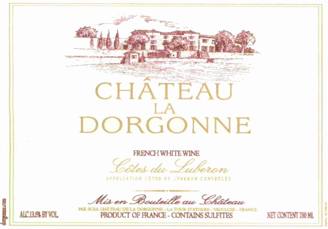 Chateau La Dorgonne Luberon Blanc 2011 Front Label
