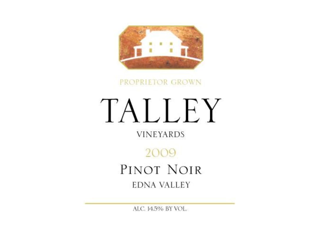 Talley Edna Valley Pinot Noir 2009 Front Label