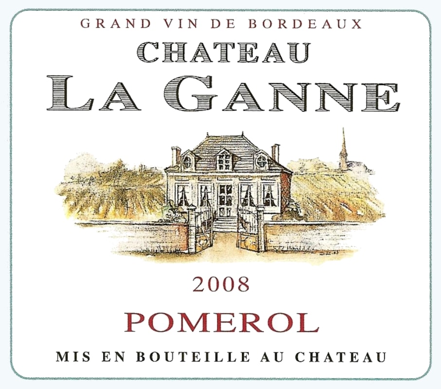 Chateau La Ganne 2008 Front Label