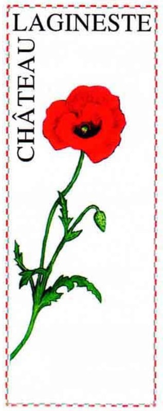 Chateau La Gineste Cahors 2007 Front Label