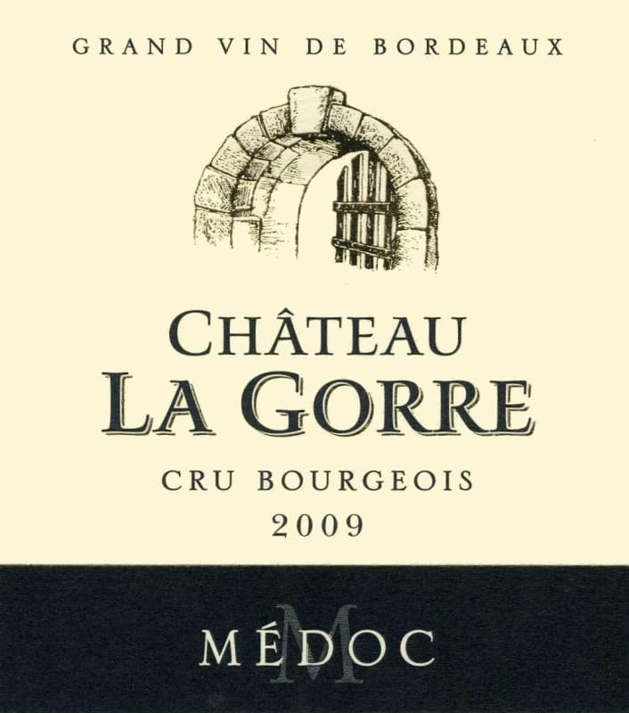 Chateau La Gorre Haut-Medoc 2009 Front Label