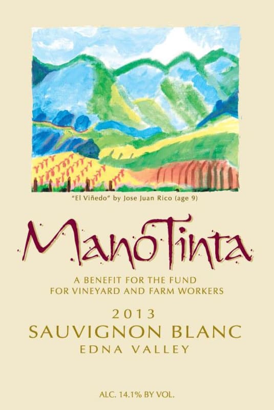 Talley Mano Tinta Sauvignon Blanc 2013 Front Label