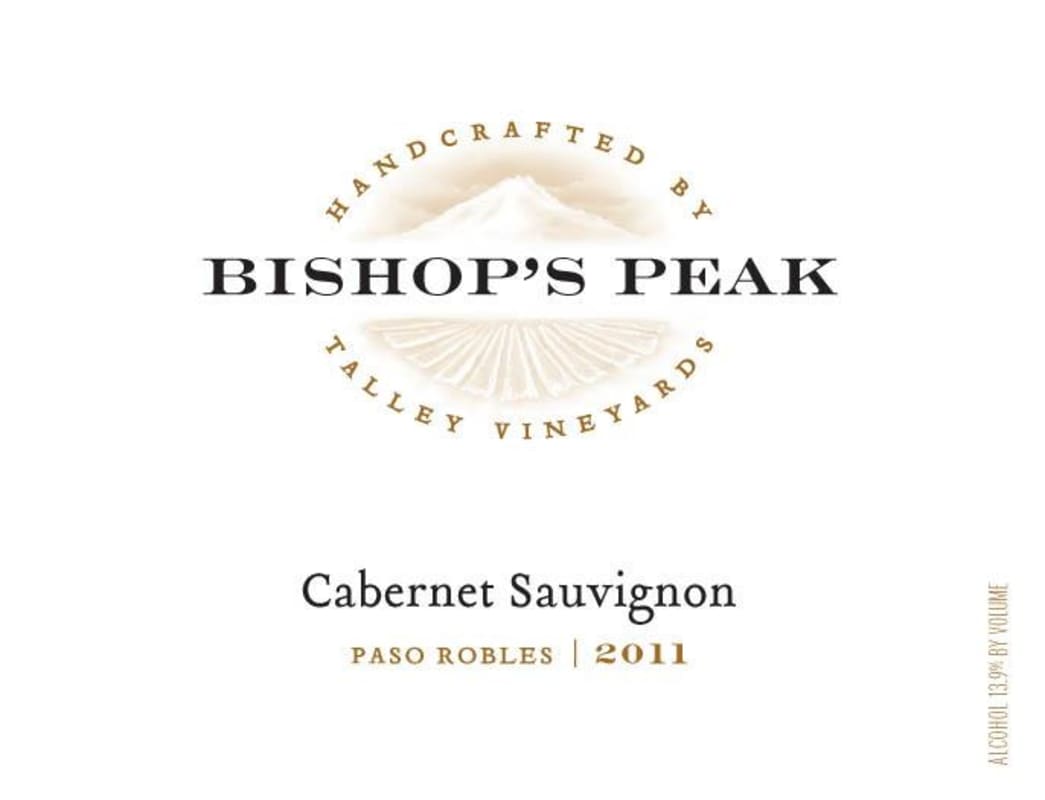 Bishop's Peak Cabernet Sauvignon 2011 Front Label
