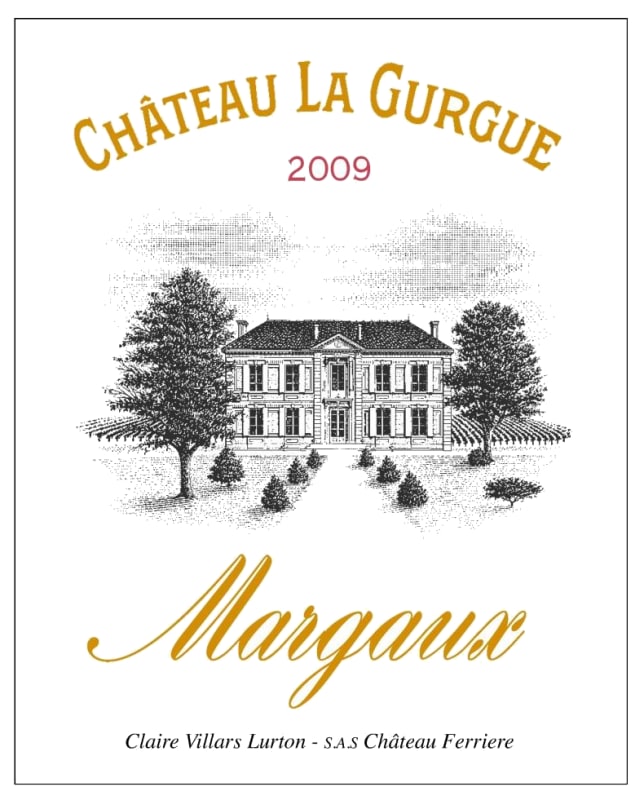 Chateau La Gurgue 2009 Front Label