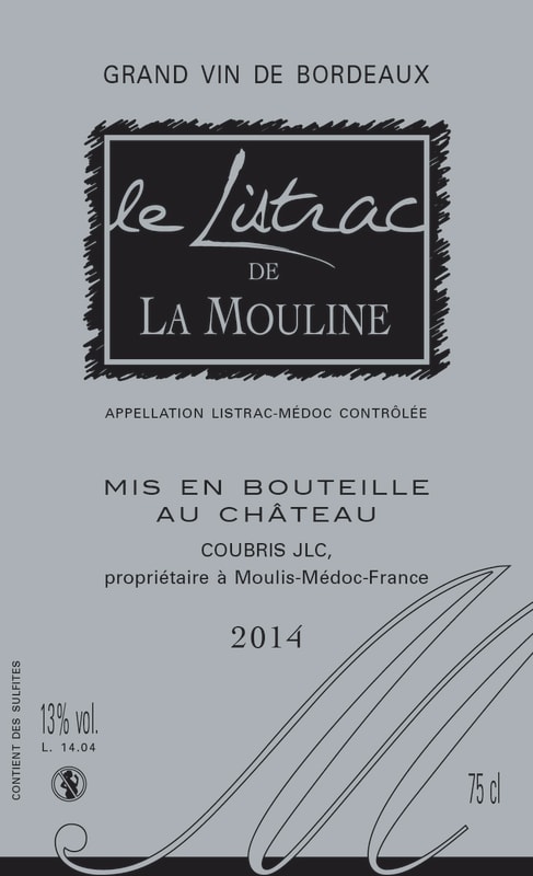 Chateau La Mouline Le Listrac 2014 Front Label