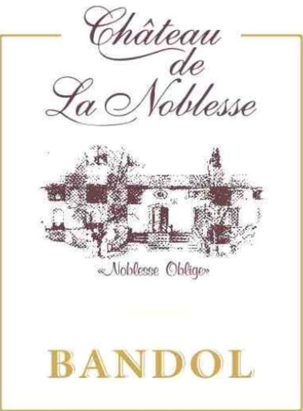 Chateau la Noblesse Bandol Rouge 2013 Front Label