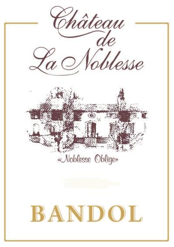 Chateau la Noblesse Bandol Rouge 2011 Front Label
