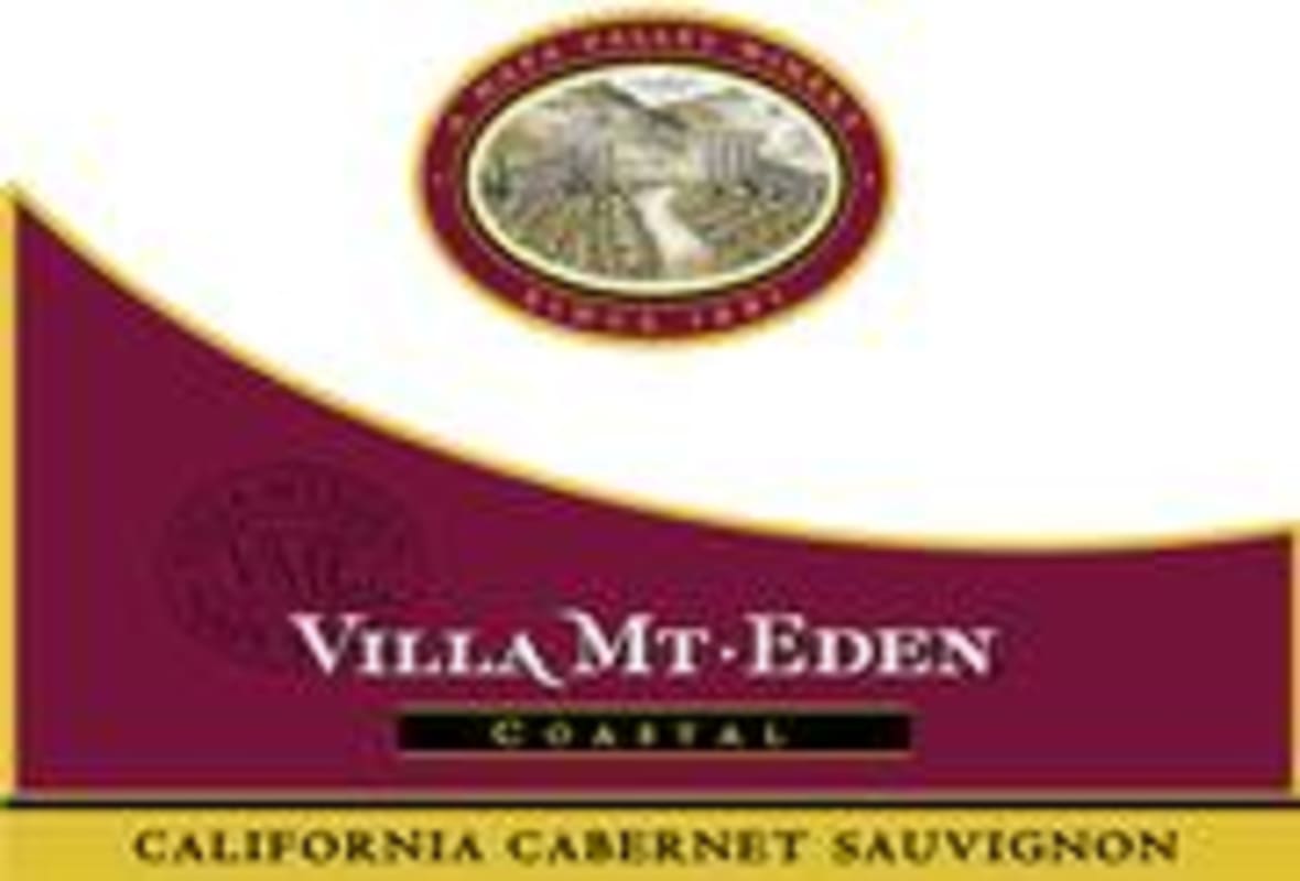 Villa Mt. Eden Coastal Cabernet Sauvignon 1996 Front Label