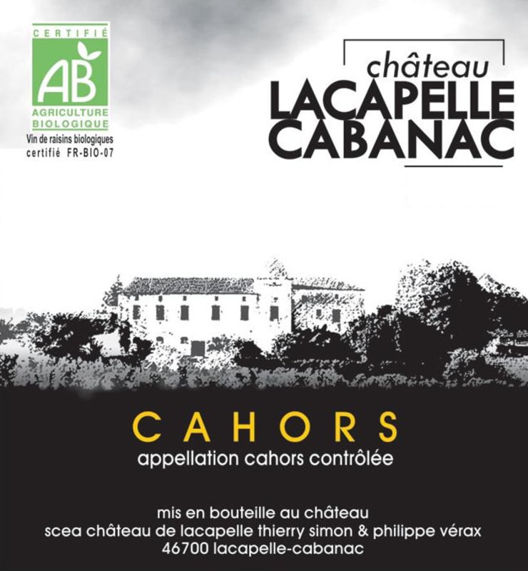 Chateau Lacapelle Cabanac Cahors 2014 Front Label