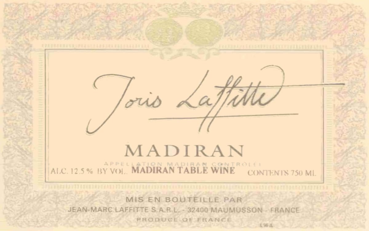 Chateau Laffitte-Teston Cuvee Joris 2012 Front Label