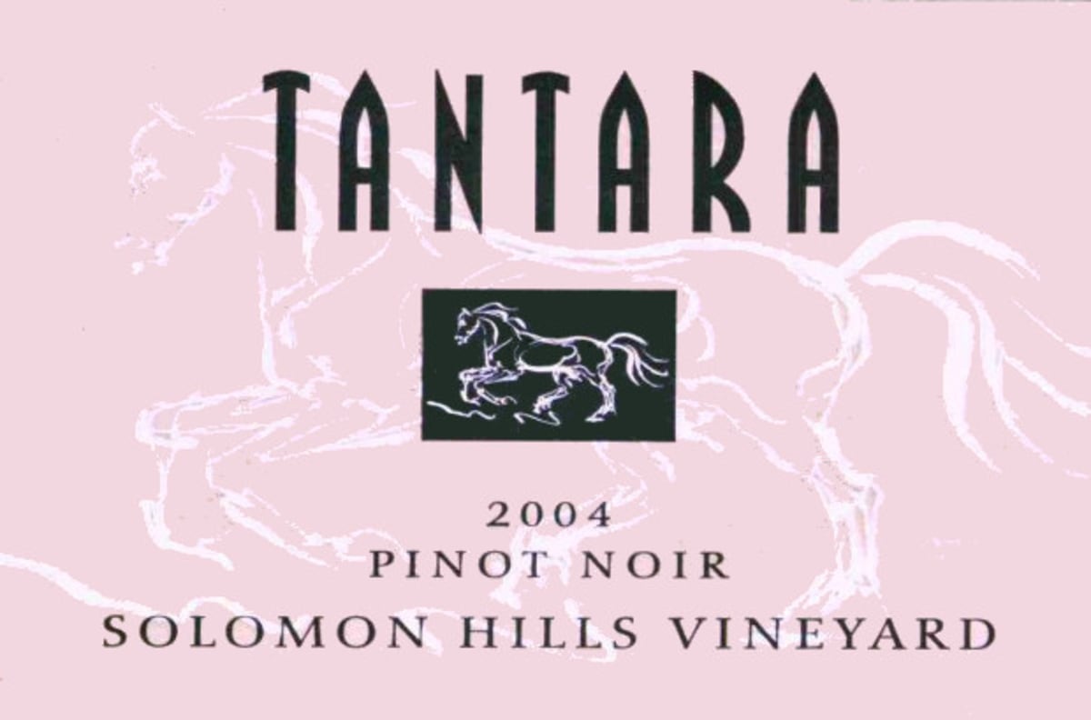 Tantara Solomon Hills Vineyard Pinot Noir 2004 Front Label