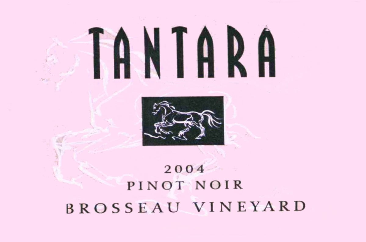 Tantara Brosseau Vineyard Pinot Noir 2004 Front Label