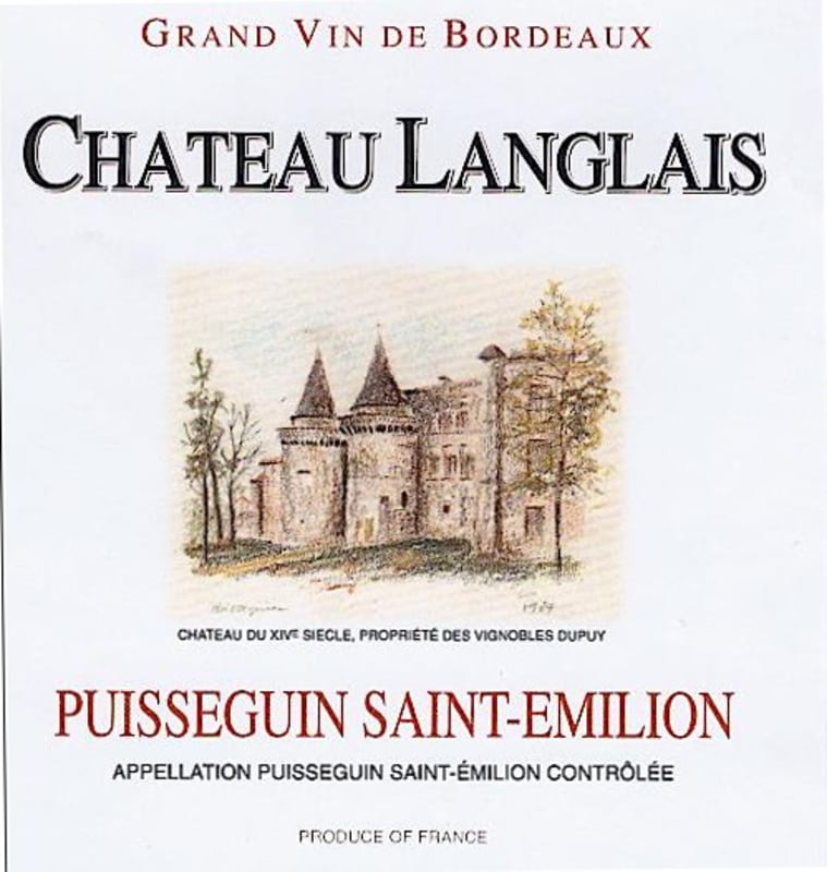 Chateau Langlais 2012 Front Label