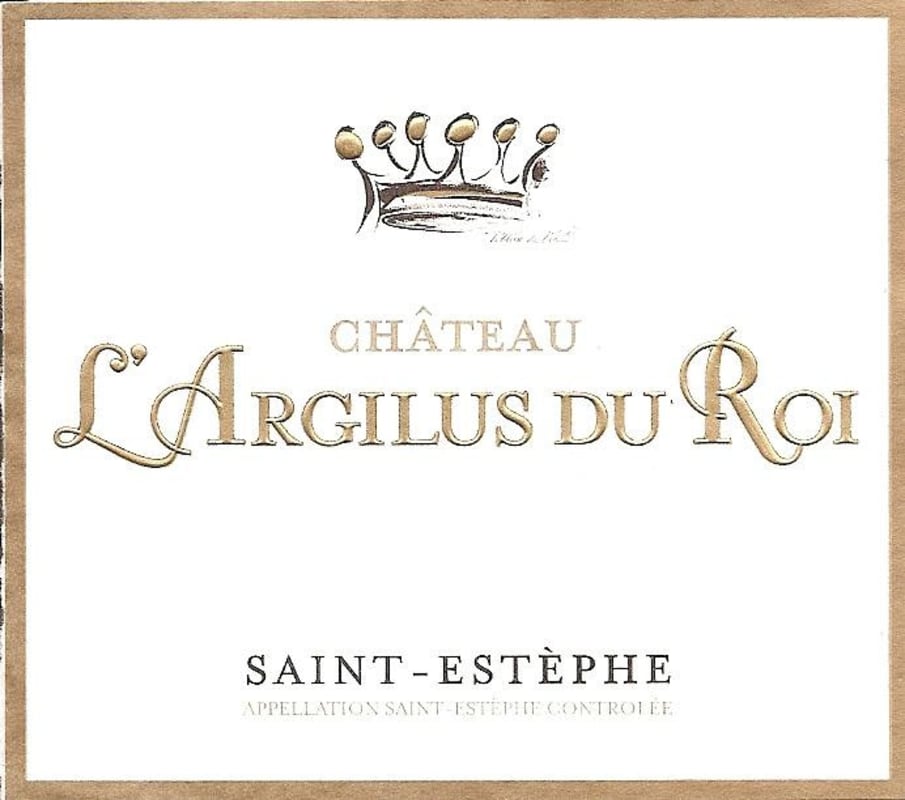 Chateau L'Argilus du Roi Saint-Estephe 2013 Front Label