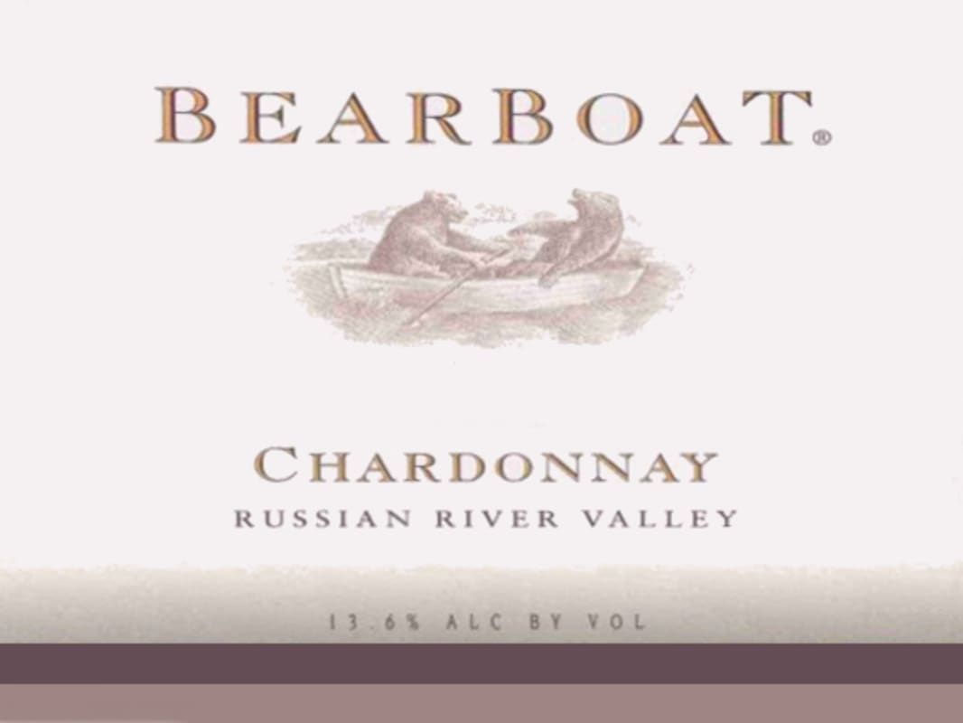 BearBoat Chardonnay 2004 Front Label