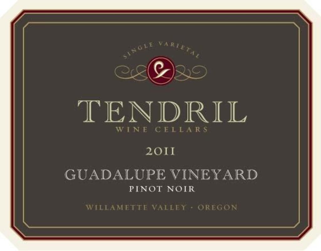 Tendril Guadalupe Vineyard Pinot Noir 2011 Front Label