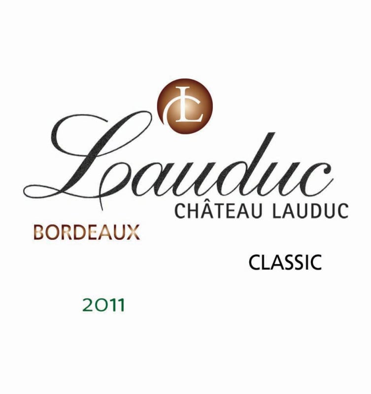 Chateau Lauduc Bordeaux Classic Blanc 2011 Front Label