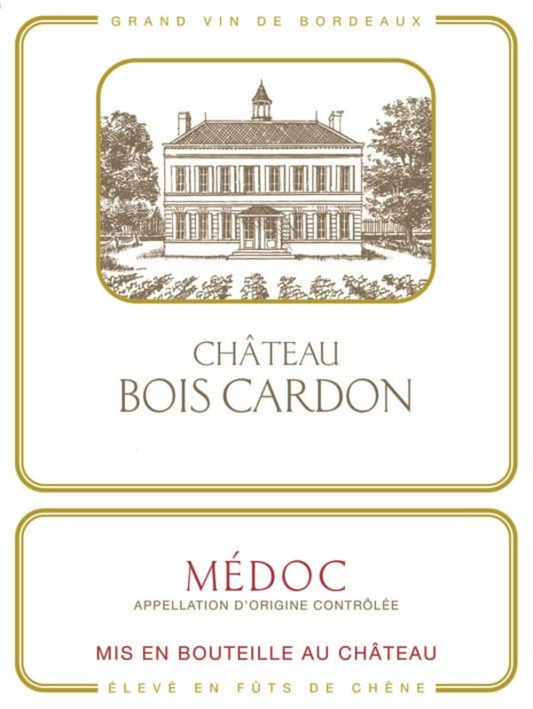 Chateau Le Bourdieu Chateau Bois Cardon 2014 Front Label
