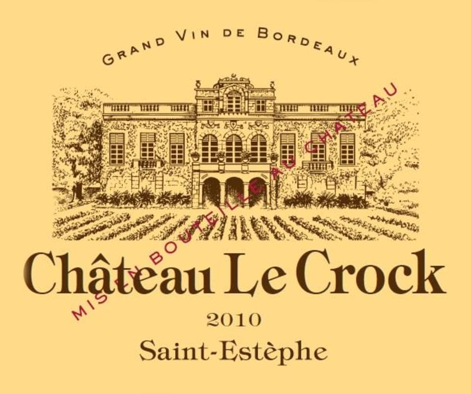 Chateau le Crock 2010 Front Label