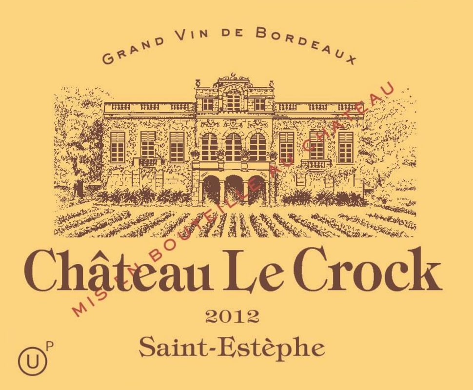 Chateau le Crock 2012 Front Label