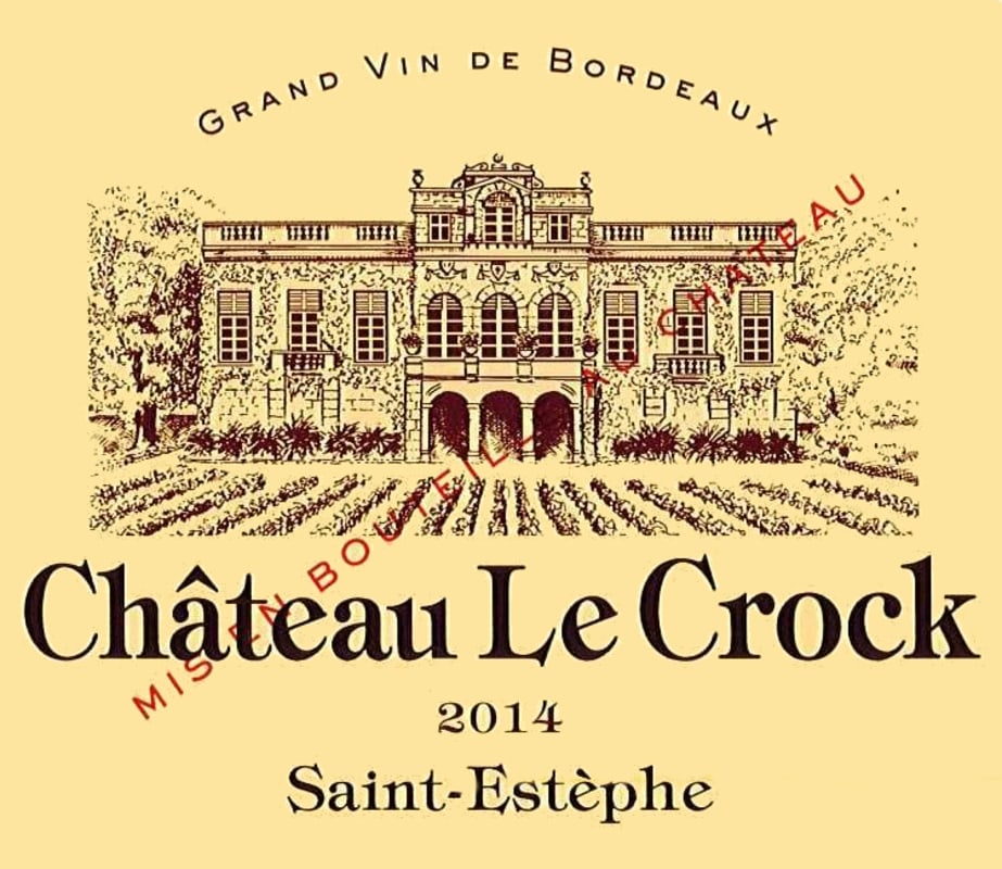 Chateau le Crock 2014 Front Label
