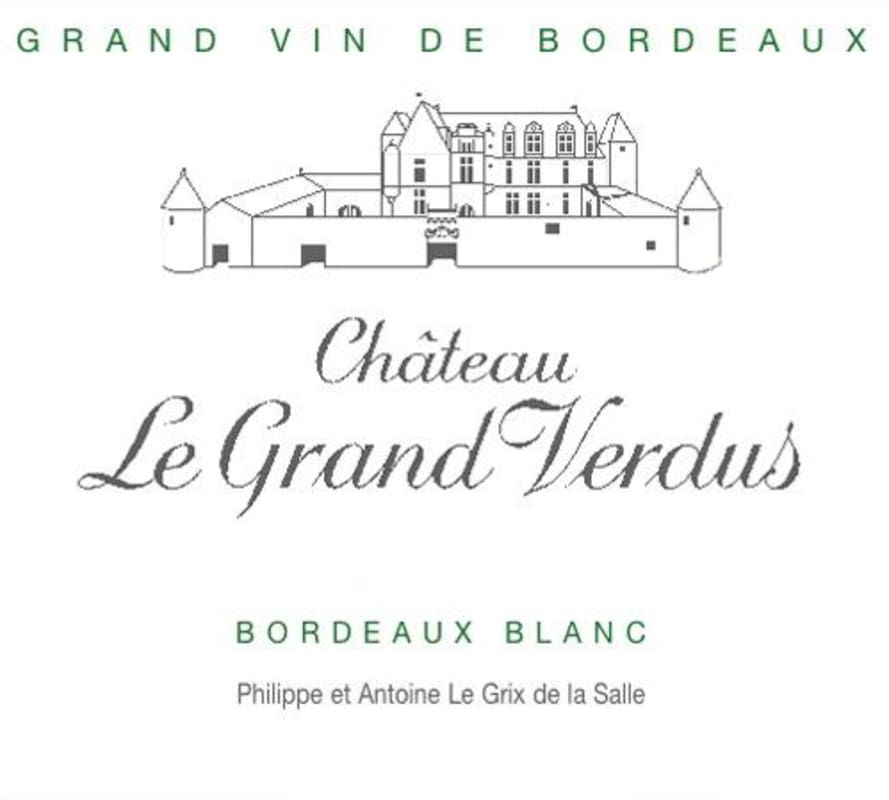 Chateau Le Grand Verdus Bordeaux Blanc 2013 Front Label