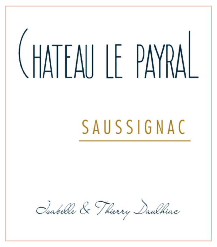 Chateau Le Payral Saussignac 2002 Front Label