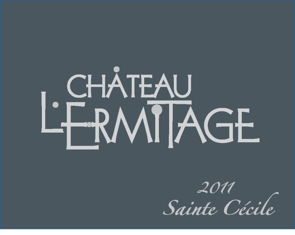 Chateau L'Ermitage Costieres de Nimes Sainte Cecile Rouge 2011 Front Label