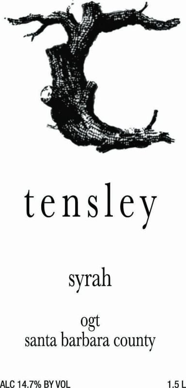 Tensley Syrah OGT (1.5 Liter Magnum) 2012 Front Label