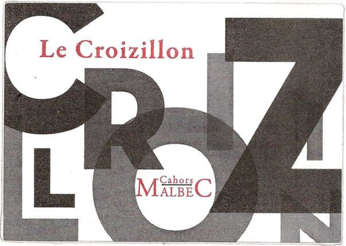 Chateau Les Croisille Cahors Le Croizillon 2014 Front Label