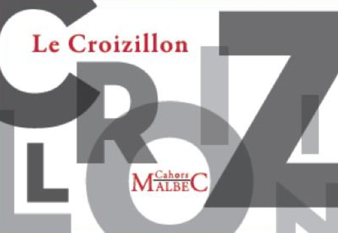 Chateau Les Croisille Cahors Le Croizillon 2015 Front Label